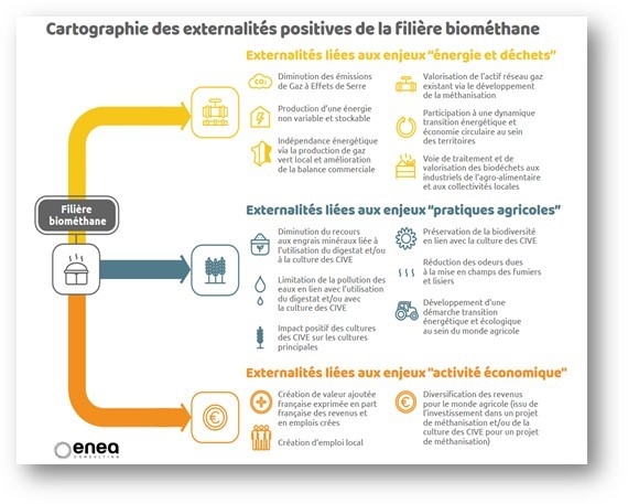 Externalité positives de la filière biométhane.